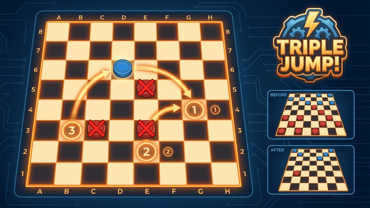 連續跳吃技巧圖解