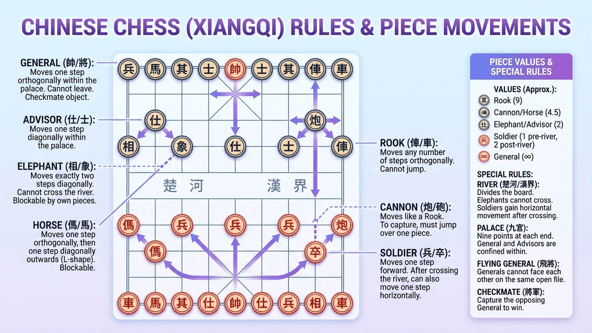象棋規則和棋子說明