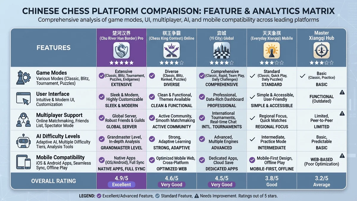 平台功能對比表
