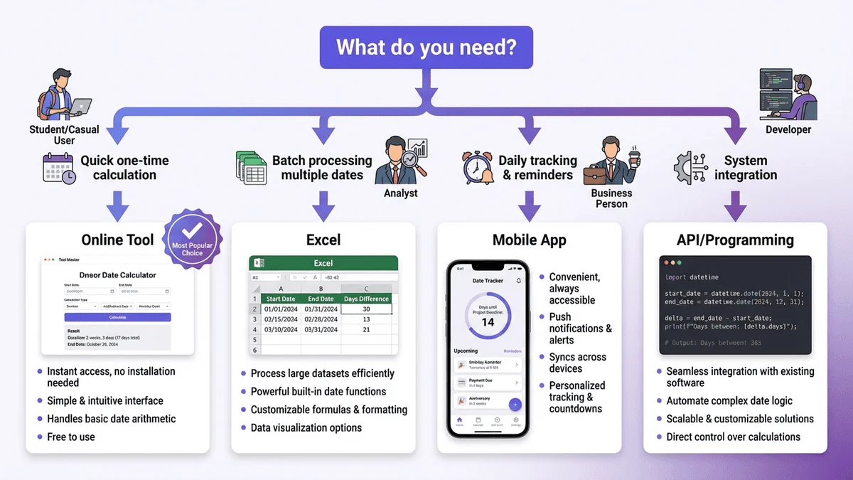 使用場景推薦指南，針對不同需求推薦最適合的工具選擇