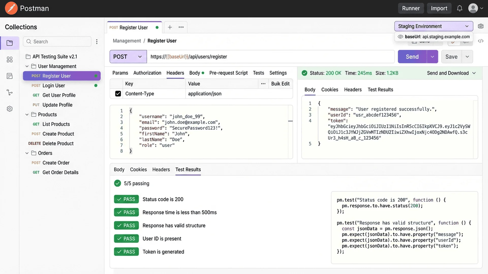 Postman測試工作流程