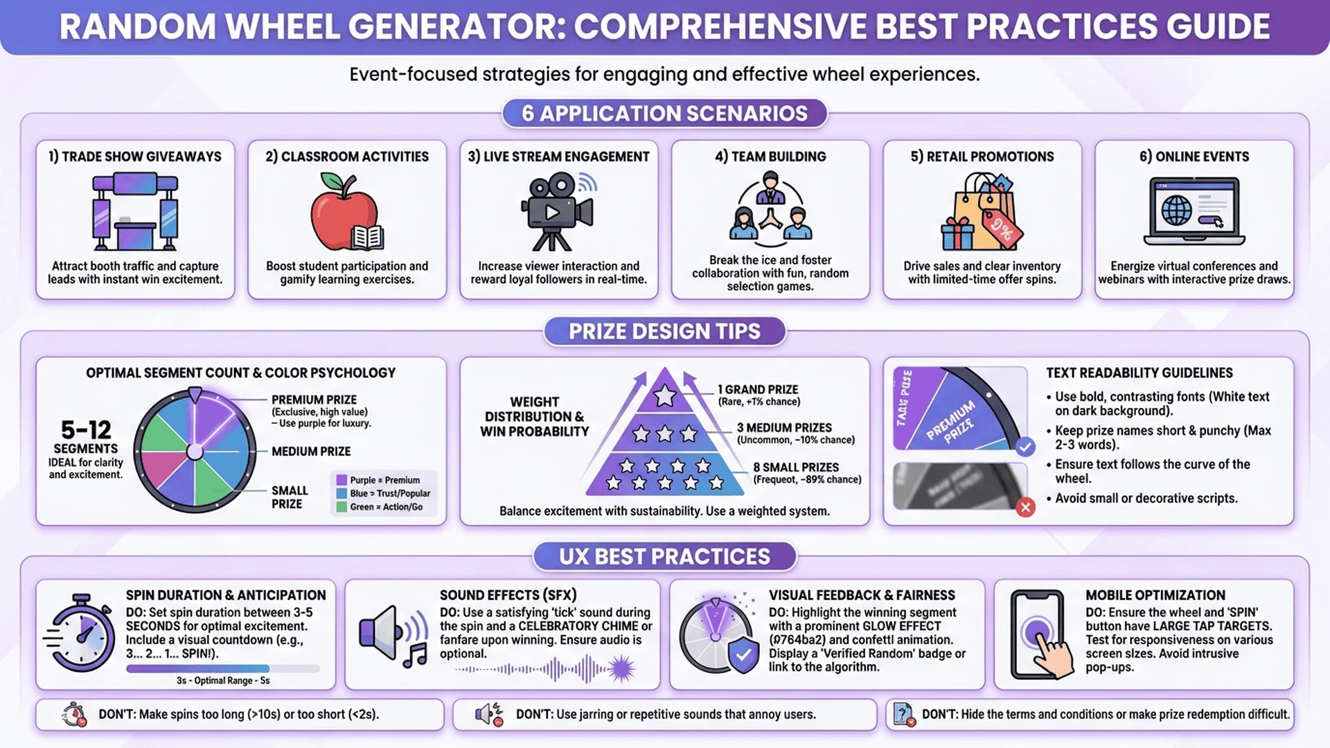 轉盤抽獎應用場景與最佳實踐建議，包含活動設計、獎品設定和用戶體驗優化