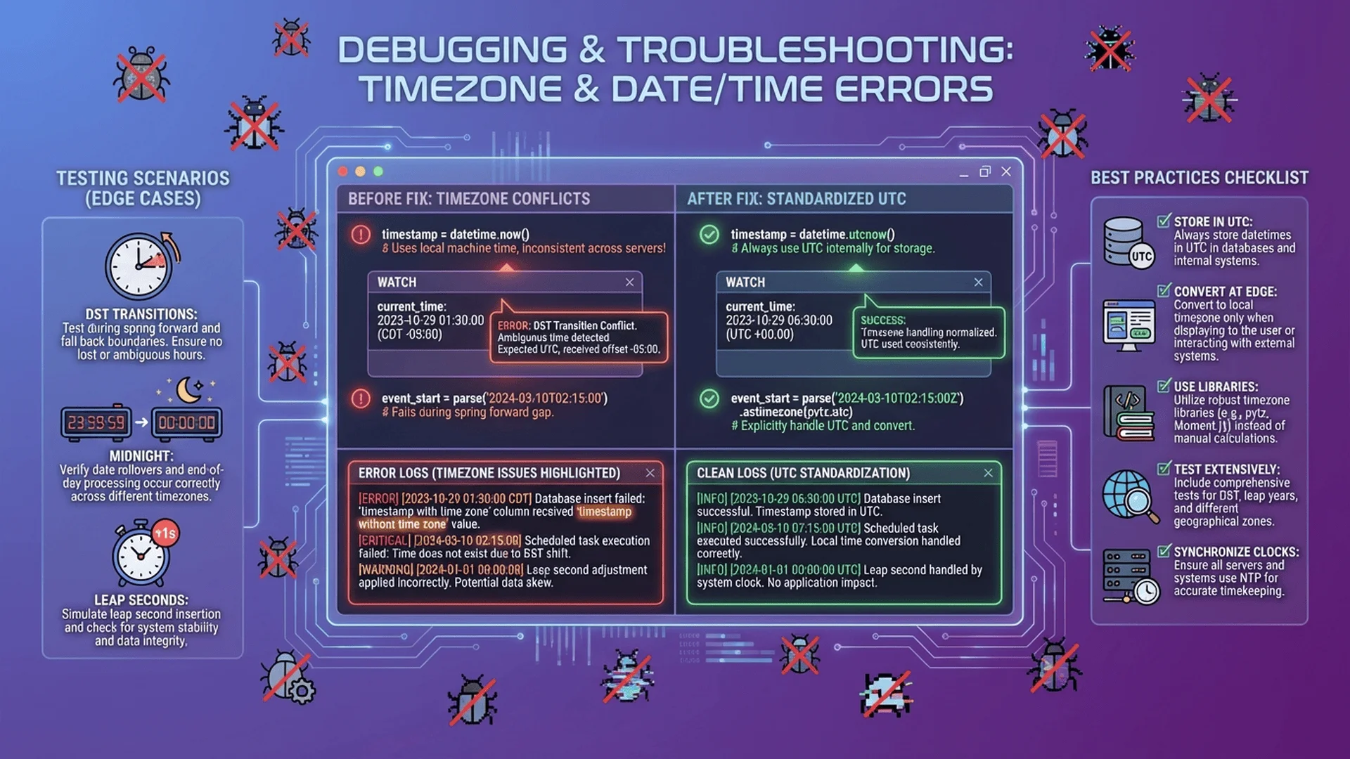 常見時區Bug分析與調試技巧