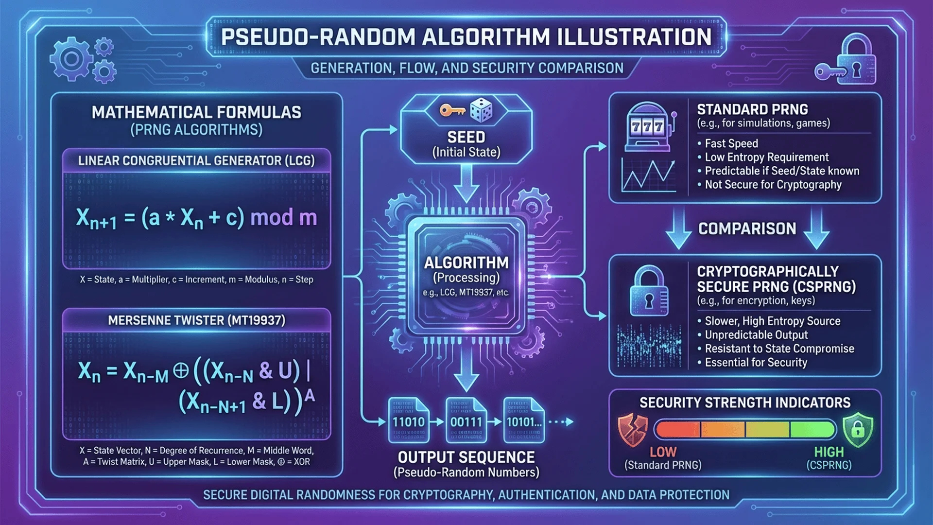 偽隨機算法詳解：PRNG與CSPRNG安全性分析