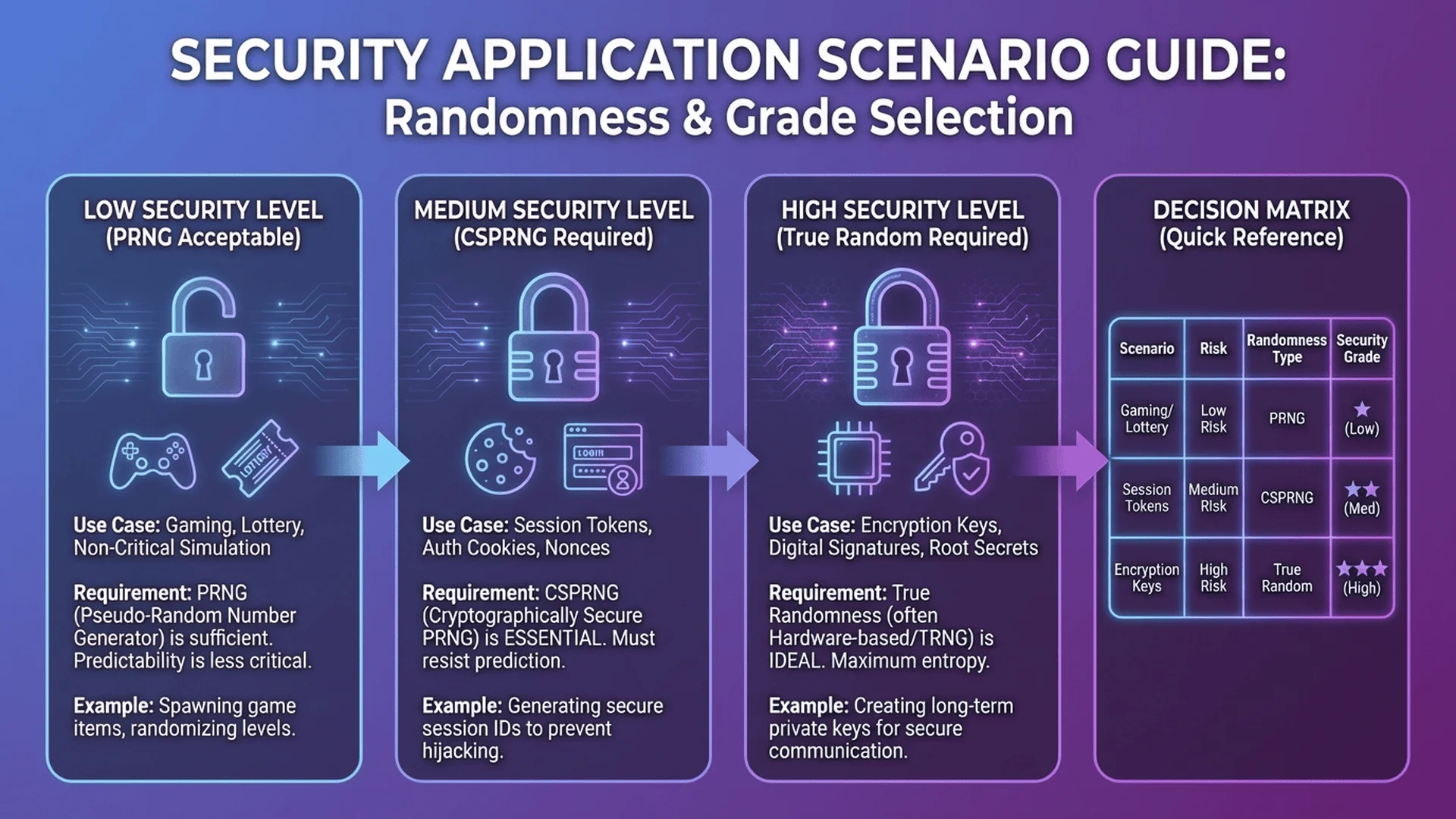 安全應用場景分析與隨機數選擇指南